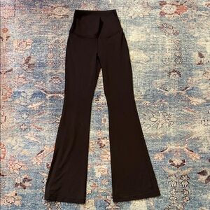 Aritzia Black Flared High-Rise Leggings